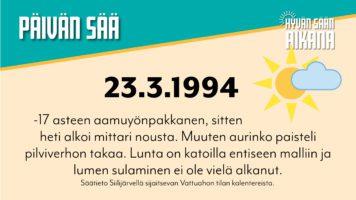 Kuu kiurusta kesään?